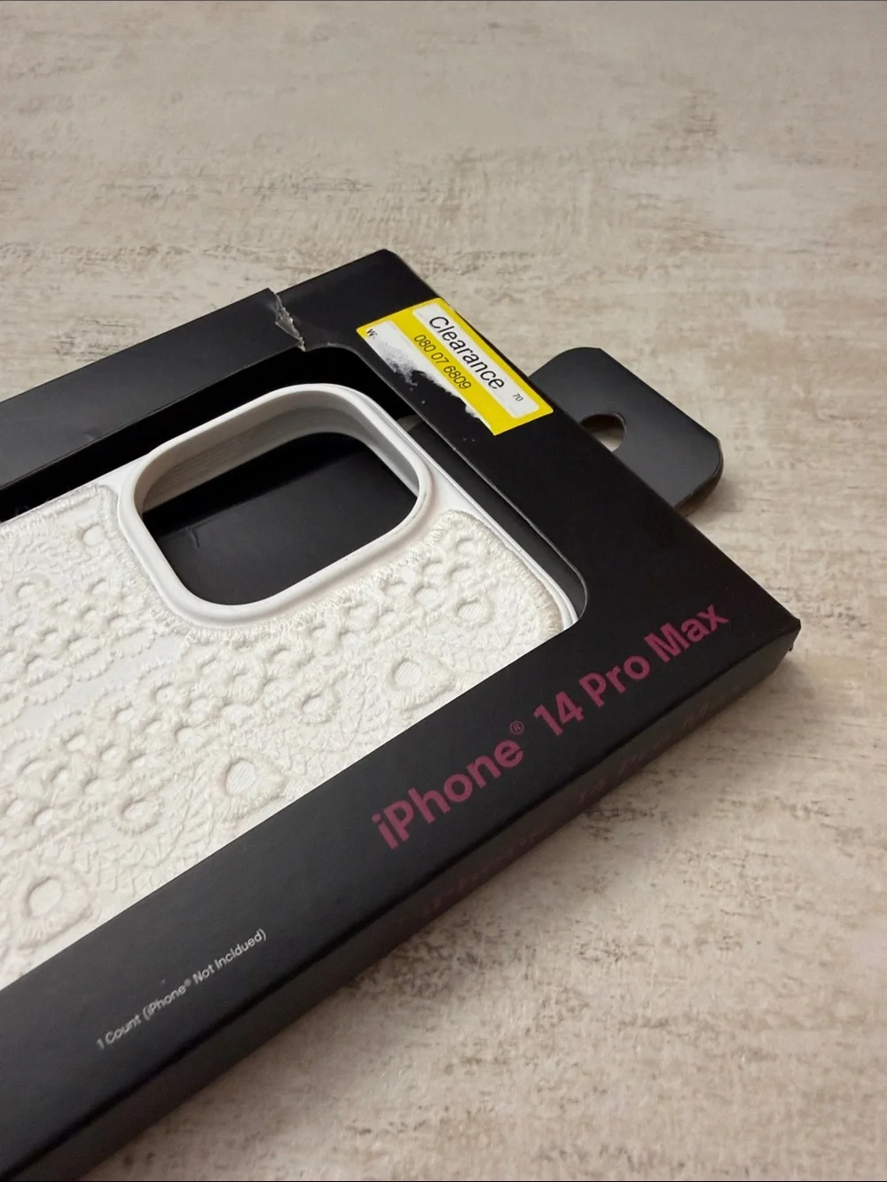 Vanilla Lace White iPhone 14 Pro Max Case